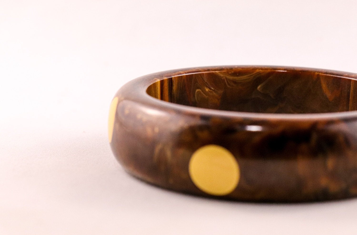BAKELITE ink black bangle with slash carved poinsettia flower and leaves -  Morning Glory Jewelry & Antiques